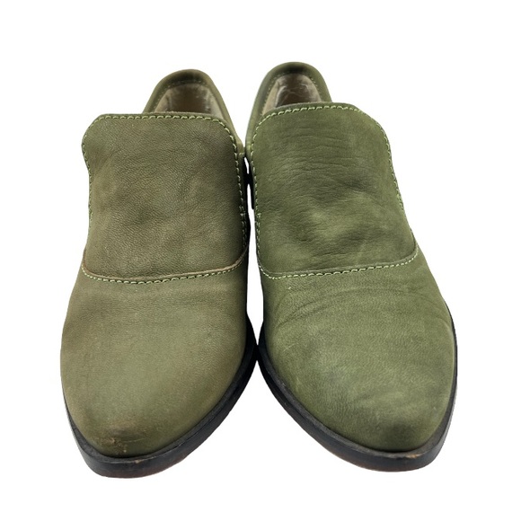 Free People Brady Green Suede Loafers Sz:37/ 7 - Picture 2 of 12